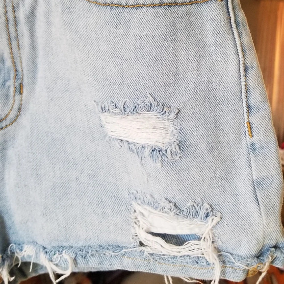Bull Head Denim Co. Distressed Mom Shorts - Picture 3 of 5